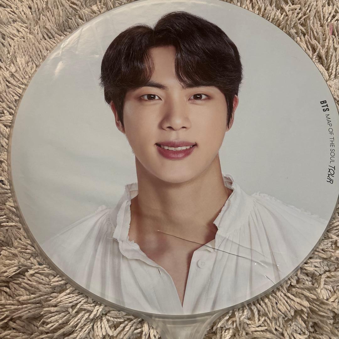 bts jin ジン うちわ フラッグ セット 公式