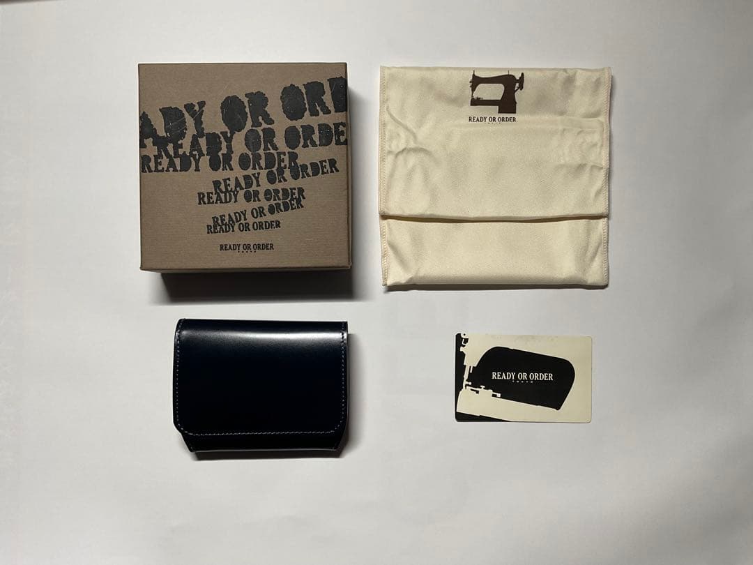 READY OR ORDER ネイビー ミニ財布