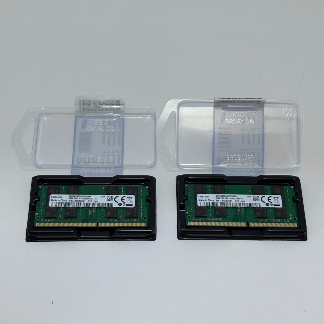 【新品】SAMSUNG ノートPCメモリ 16Gx2 計32G PC4-3200