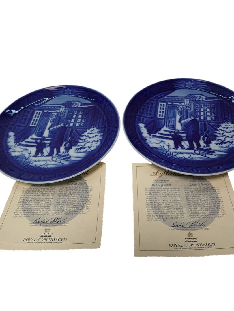 ロイヤルコペンハーゲン イヤープレート9枚セット1986-1994