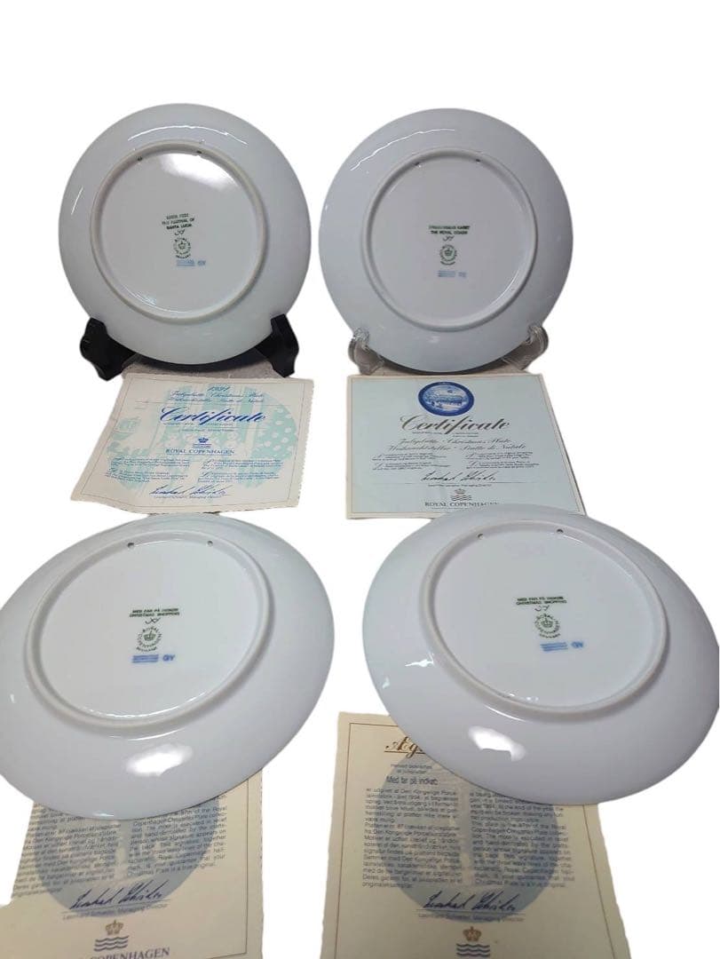 ロイヤルコペンハーゲン イヤープレート9枚セット1986-1994