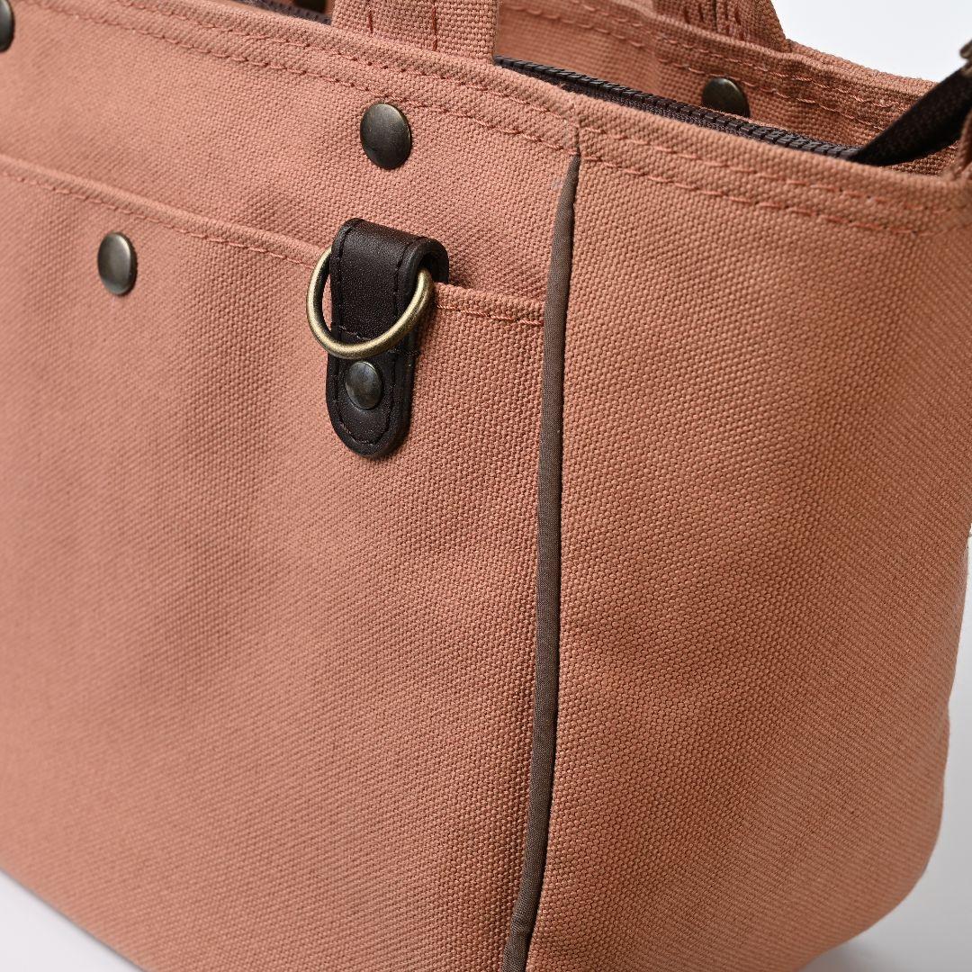 ハンドメイド 8号/11号×倉敷帆布×8番糸 玉縁ラウンドトートM(付属品有)