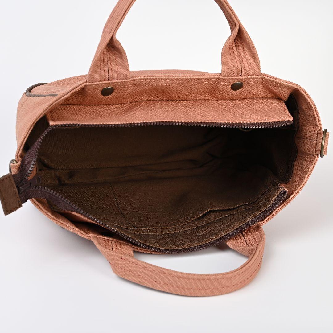 ハンドメイド 8号/11号×倉敷帆布×8番糸 玉縁ラウンドトートM(付属品有)