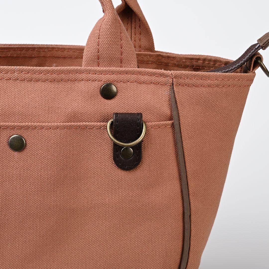 ハンドメイド 8号/11号×倉敷帆布×8番糸 玉縁ラウンドトートM(付属品有)