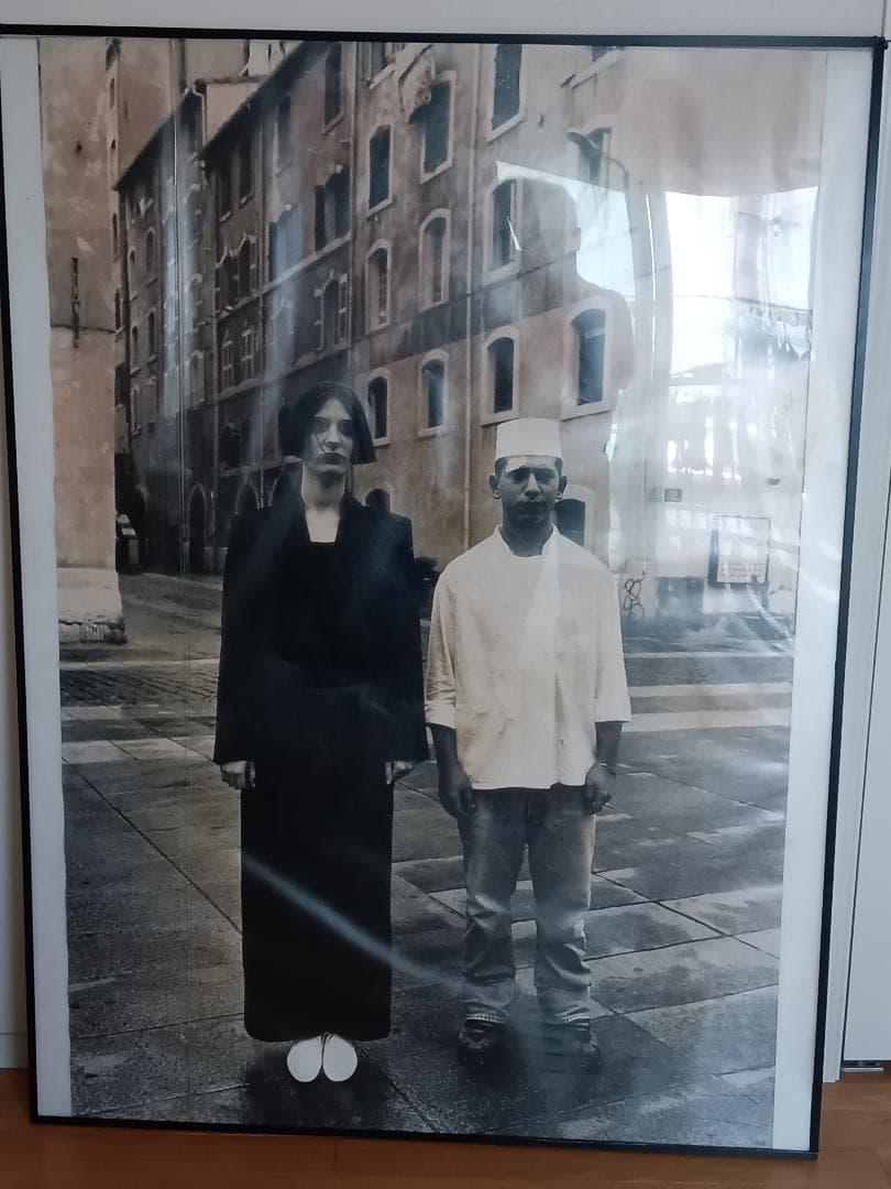 ★ヨウジヤマモトYOHJI80'sコレクション大型モノクロ写真アート フレーム付