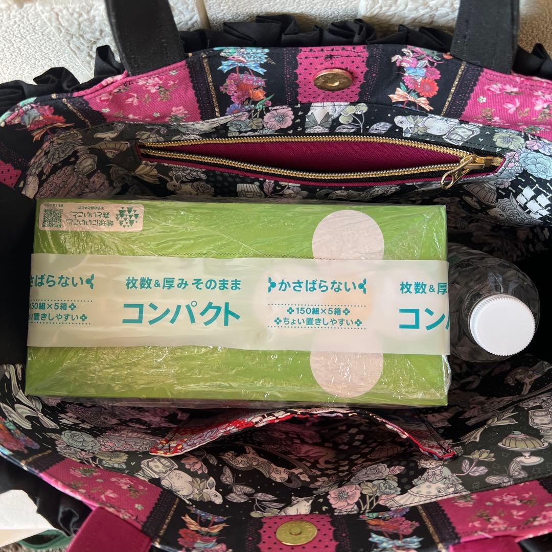 【ジョリーフルール】トートバッグLL マゼンタ