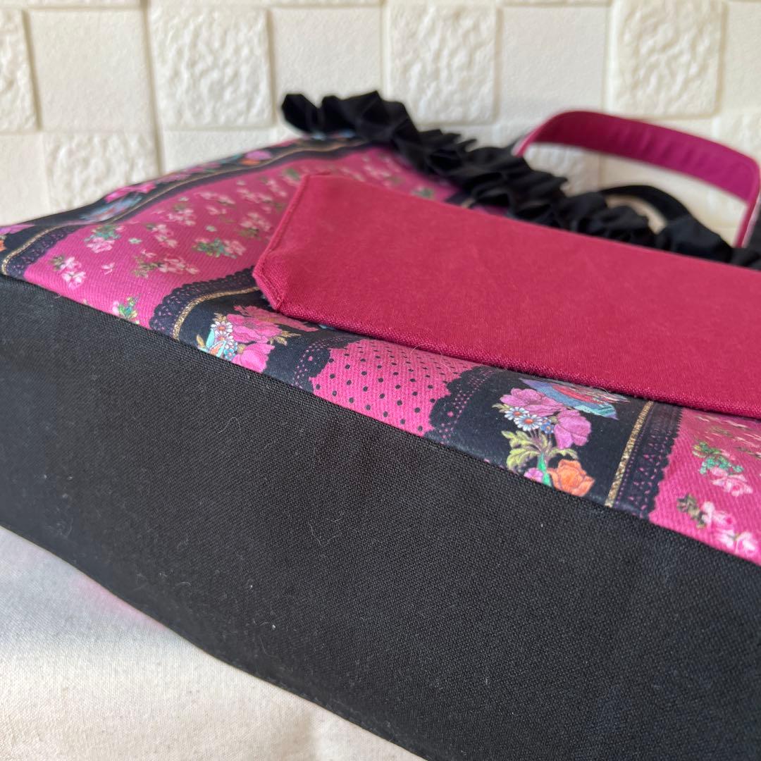 【ジョリーフルール】トートバッグLL マゼンタ