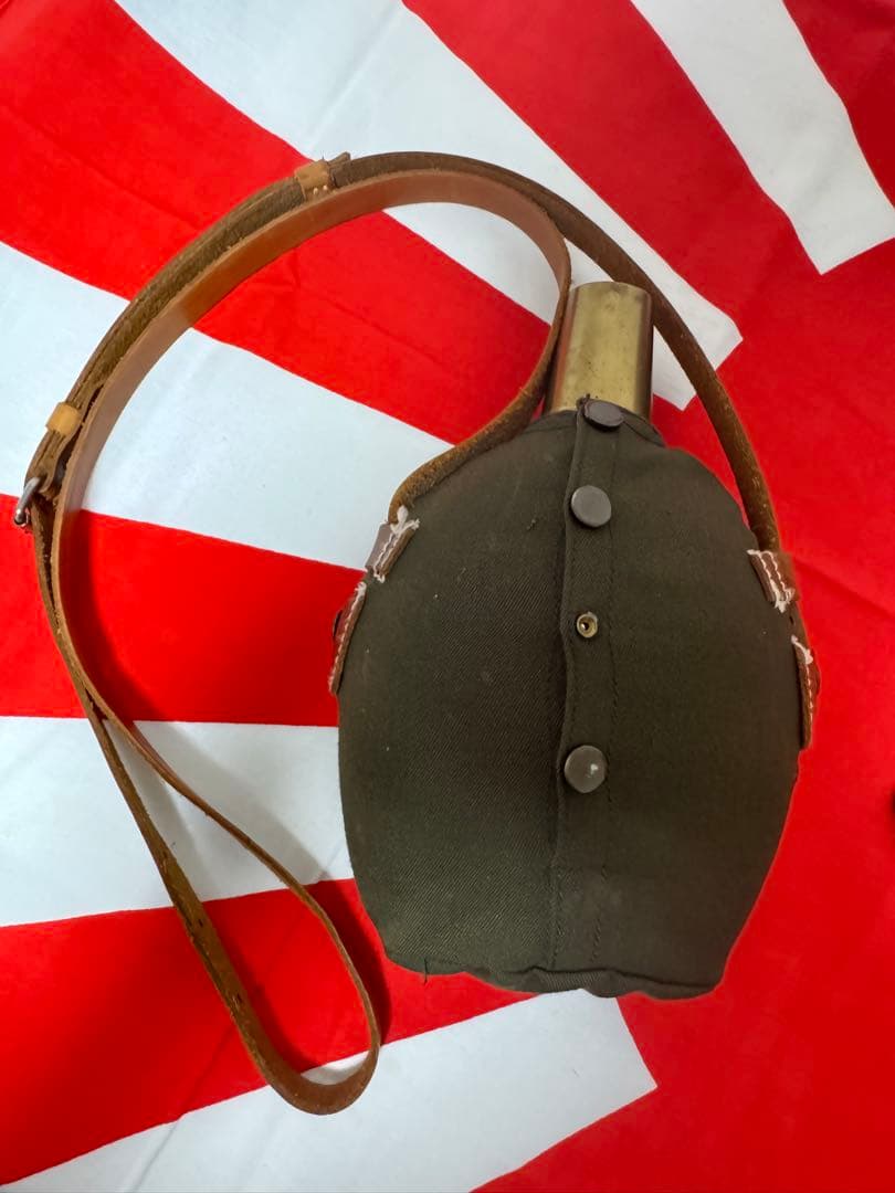 日本軍 将校用略帽 将校用水筒 陸軍参謀飾緒
