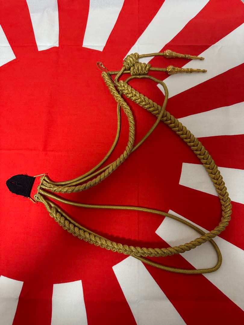 日本軍 将校用略帽 将校用水筒 陸軍参謀飾緒