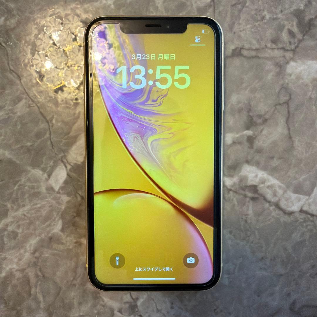 Apple iPhone XR 10R イエロー 本体 64GB 超美品