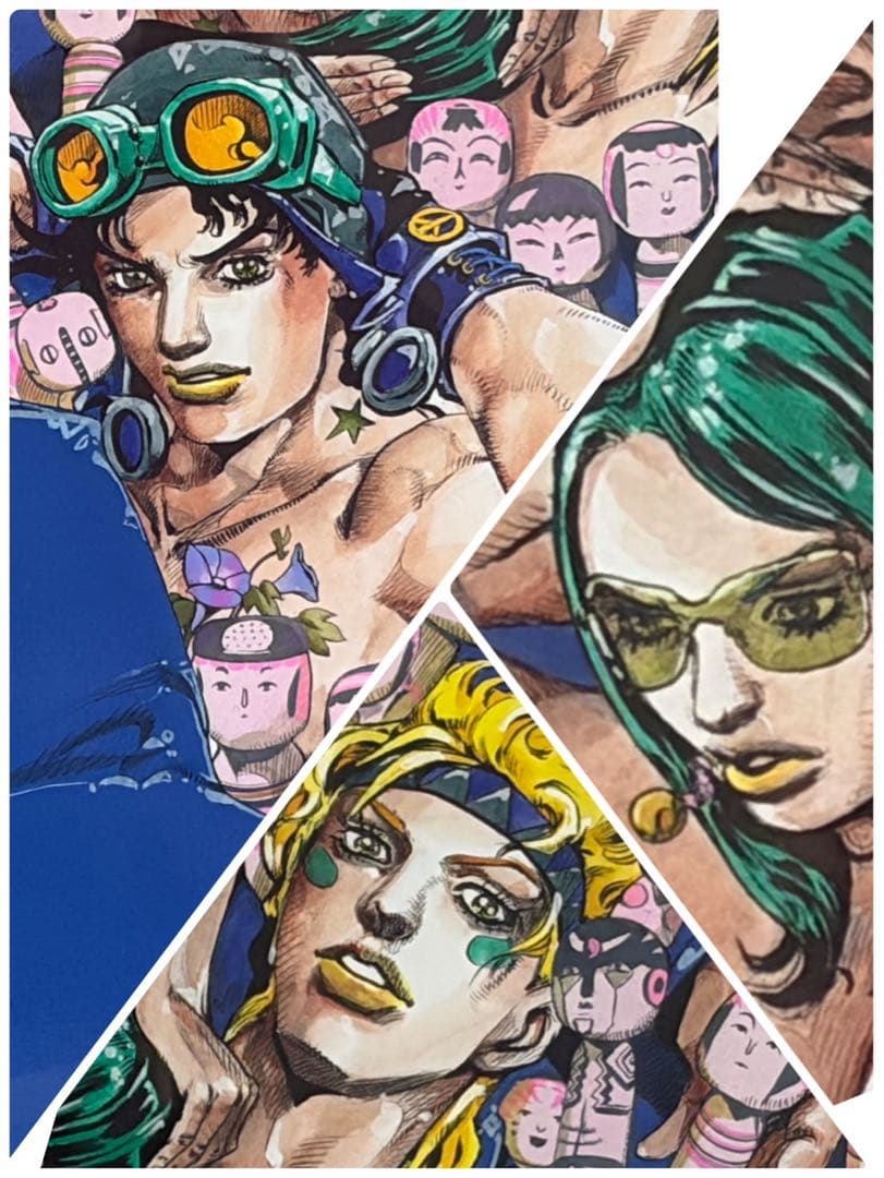 カッコいい！複製原画ー戦闘潮流★ジョジョ★第二部★ジョセフ☆シーザー☆リサリサ☆