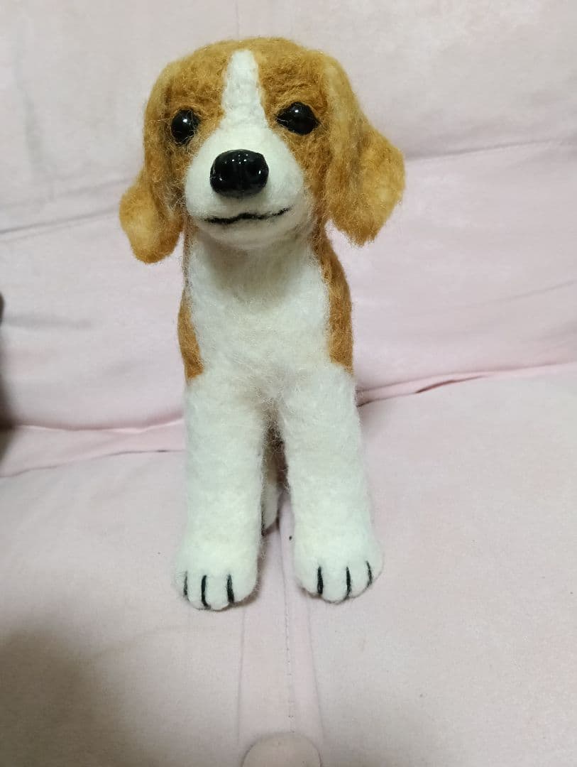 ビーグル犬　羊毛フェルト