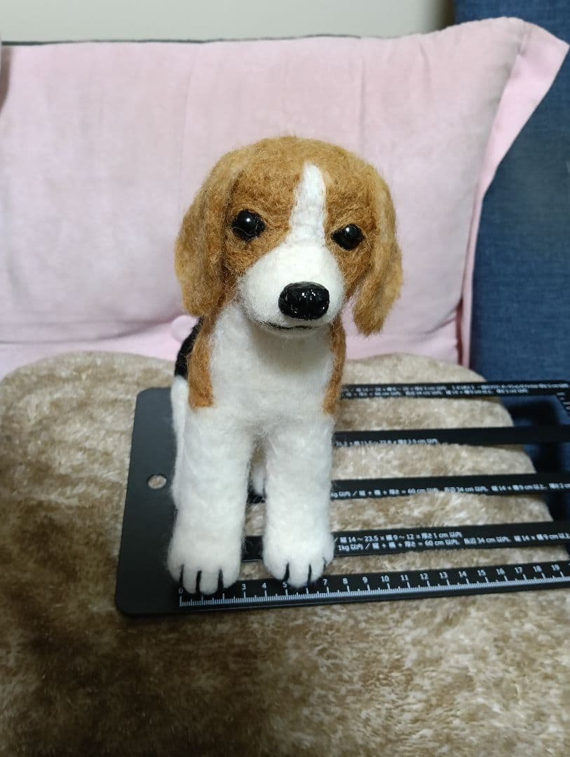 ビーグル犬　羊毛フェルト