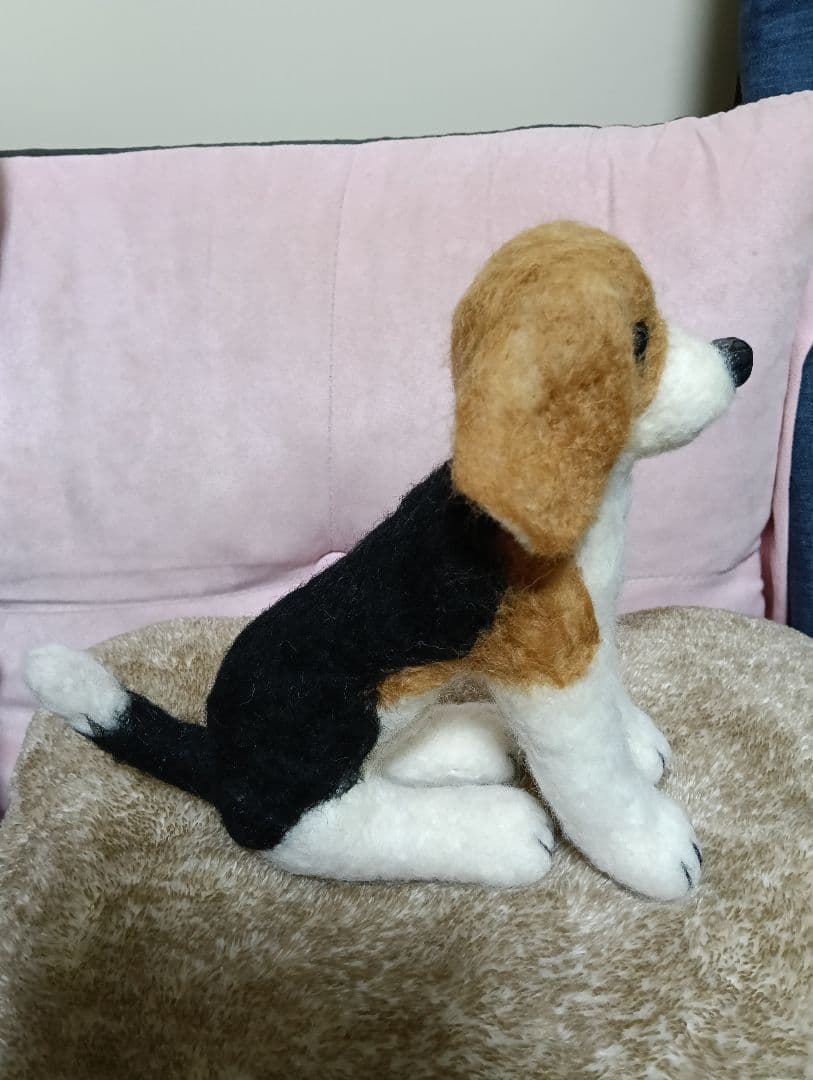 ビーグル犬　羊毛フェルト