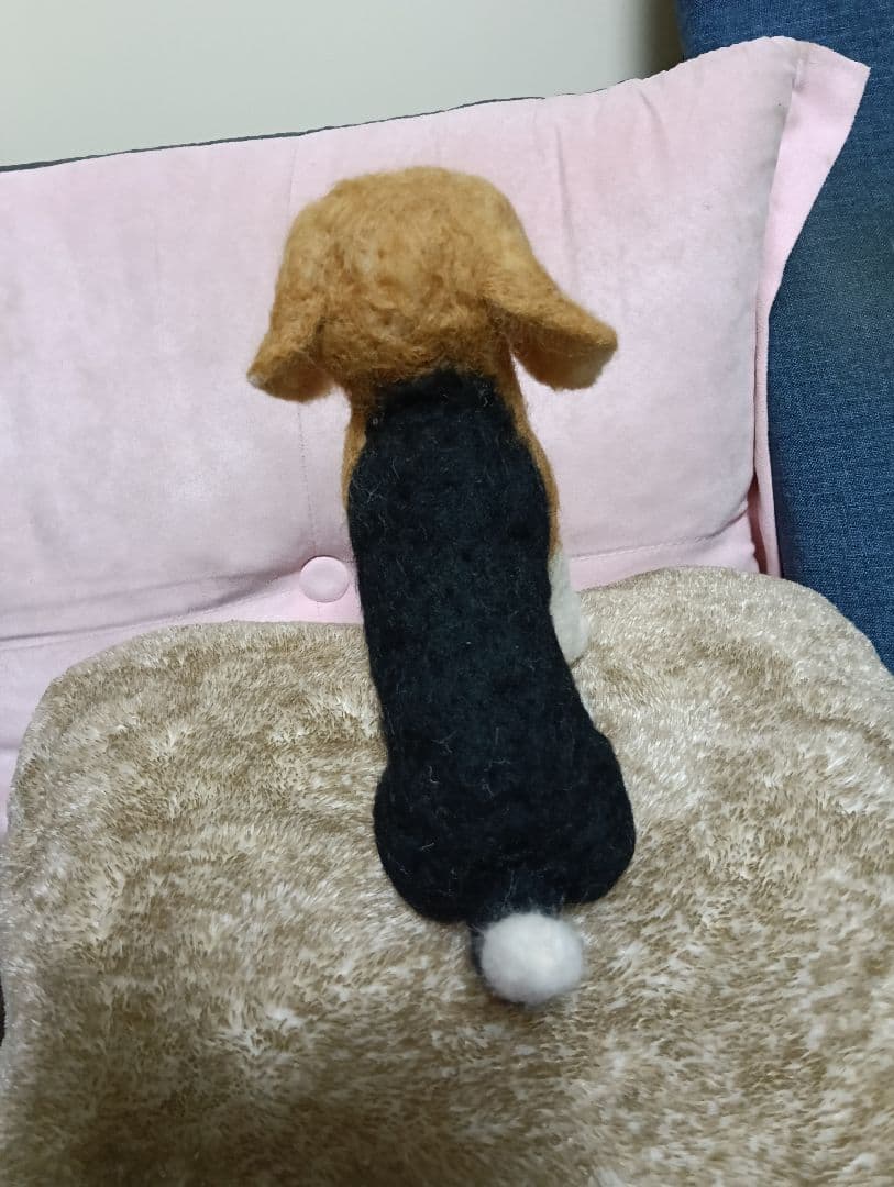ビーグル犬　羊毛フェルト