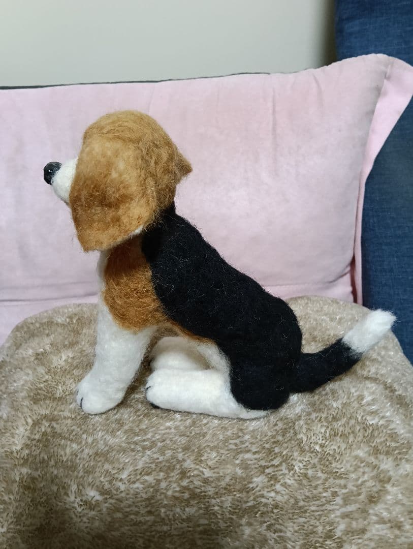 ビーグル犬　羊毛フェルト
