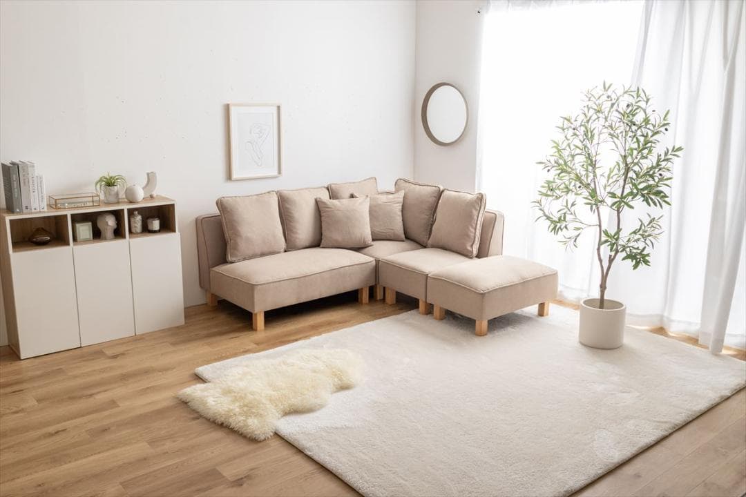 【送料無料】Cindy 1人掛けソファ 天然木 Sバネ