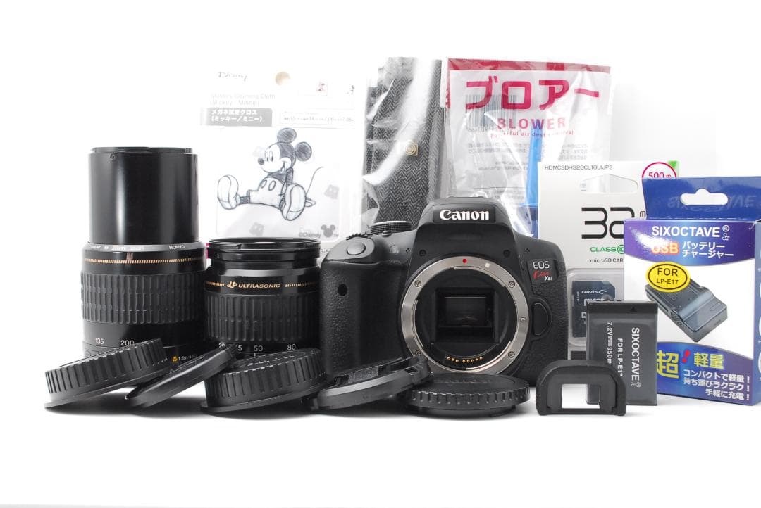 【光学極美品　ダブルレンズ】Canon Kiss X8i　スマホ転送　WiFi