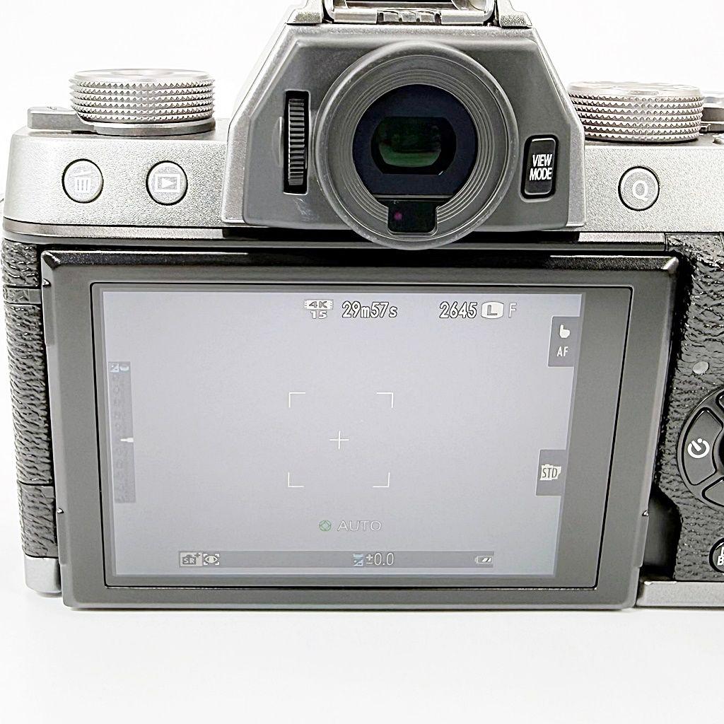 【美品】フジフイルム X-T100 ボディ ダークシルバー ミラーレス カメラ