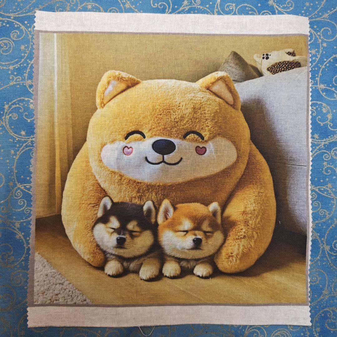 ご確認用　モグモグ様　ハンカチ　柴犬さん柄　ハンドメイド12/13