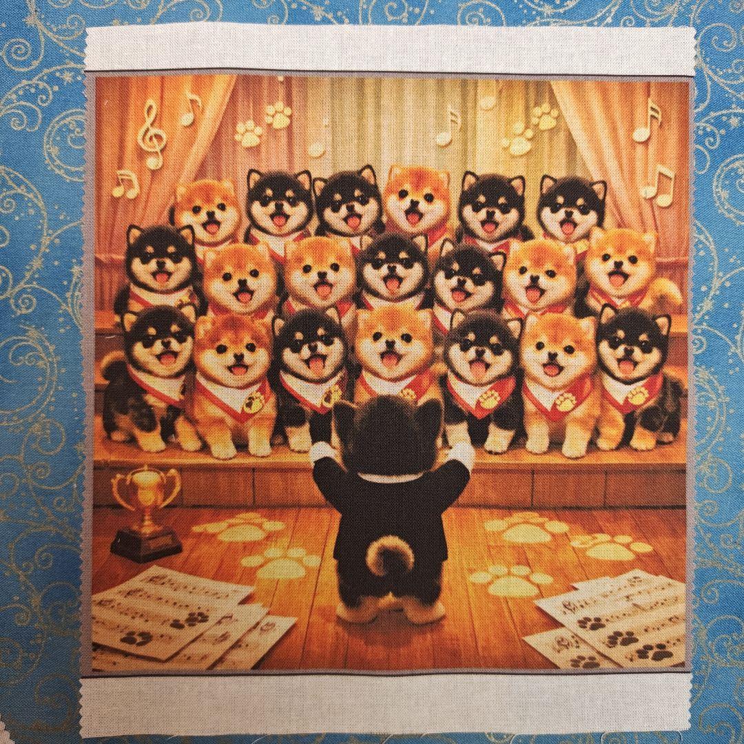 ご確認用　モグモグ様　ハンカチ　柴犬さん柄　ハンドメイド12/13