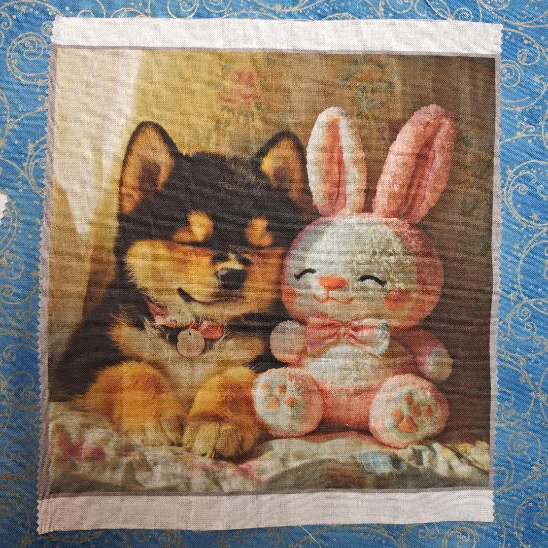 ご確認用　モグモグ様　ハンカチ　柴犬さん柄　ハンドメイド12/13