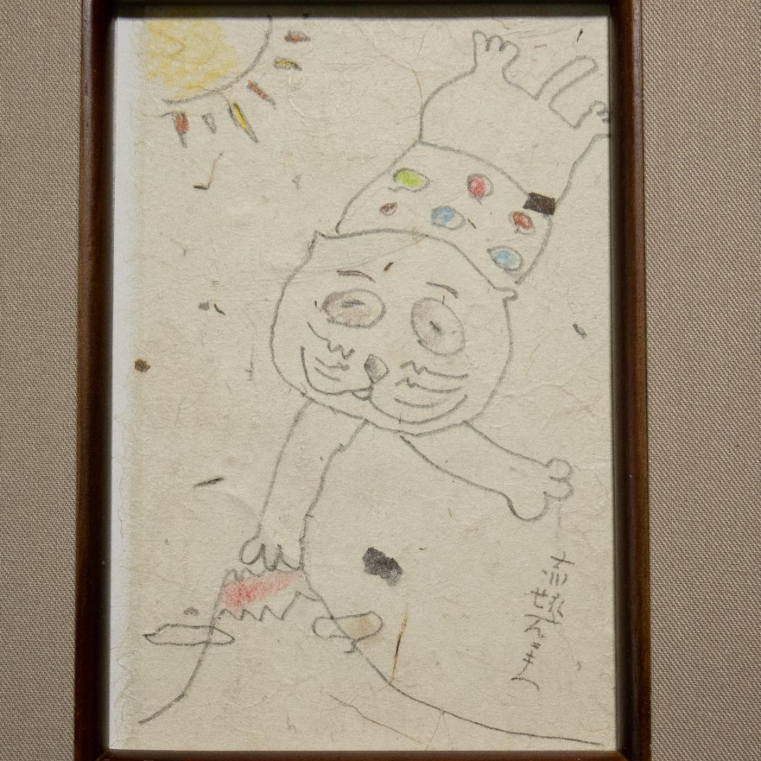 765　赤塚不二夫　ネコ　葉書サイズ　直筆作品