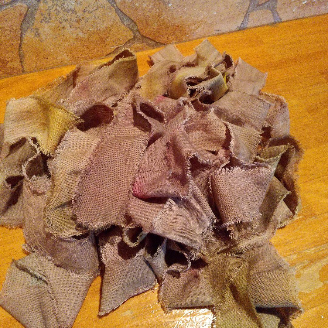 uno★SALE中32，ジャンクジャーナル素材。フリンジ加工裂き布リボン