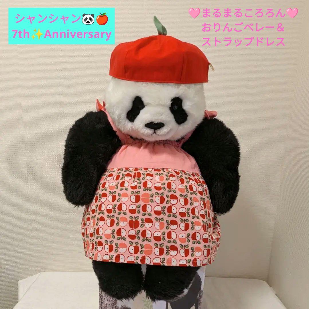 ✿抱っこシャン✿まるまるころろん♡ストラップドレスおリンゴベレーセットR✕P