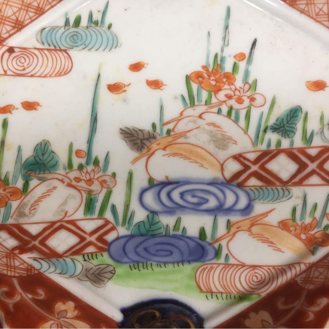 古伊万里の菱型皿、骨董