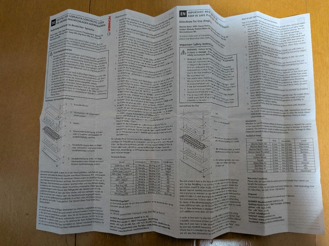 Key C Hohner Meisterklasse ホーナー ブルースハープ