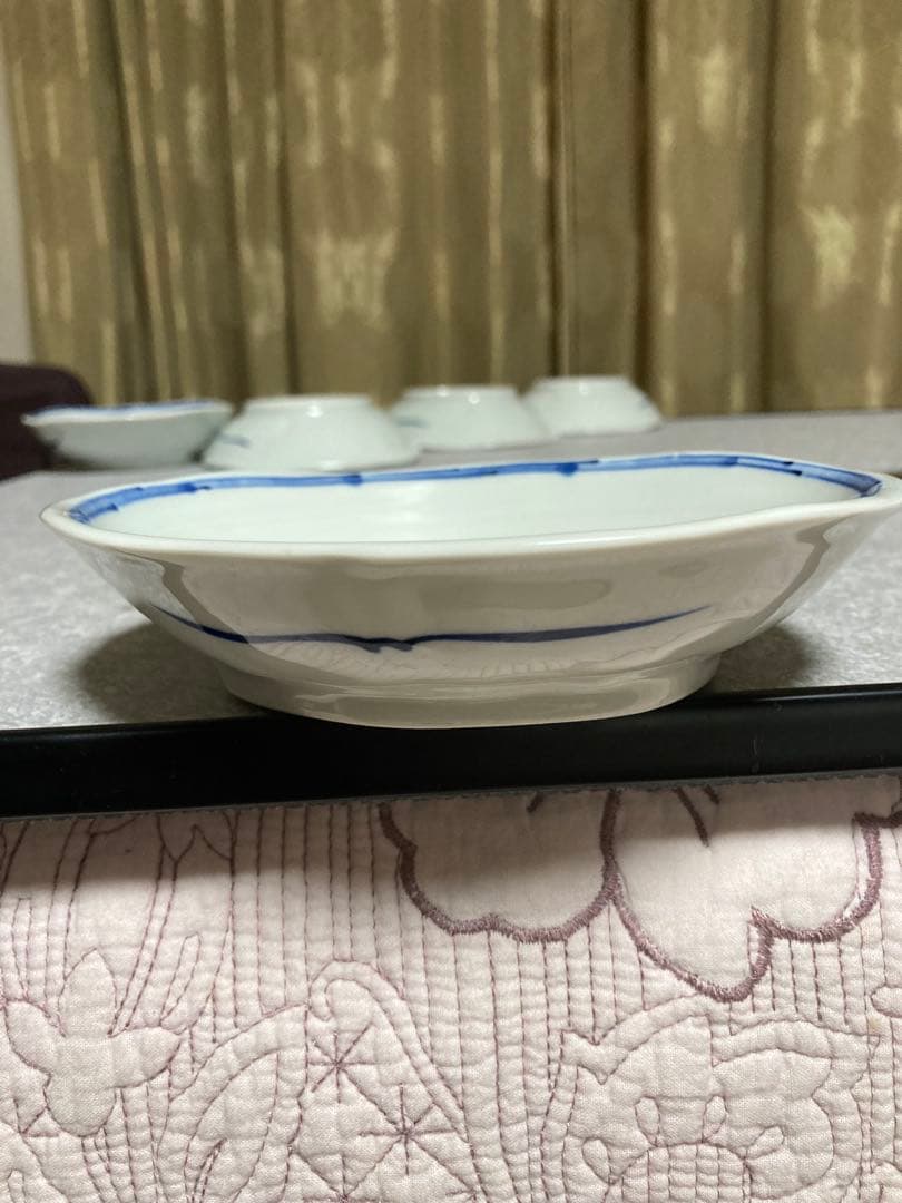有田焼　時代絵　小鉢　（　取り皿　）（　銘々皿　）　盛り皿　染め付け　絵がわり