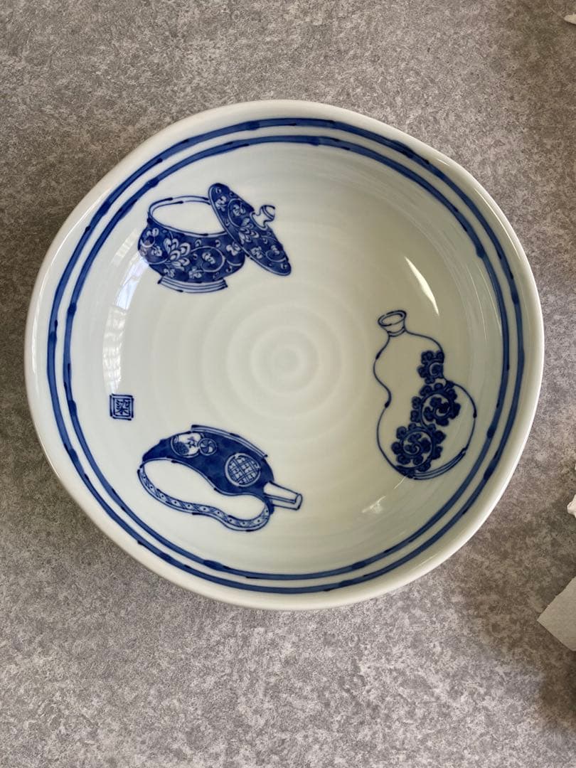 有田焼　時代絵　小鉢　（　取り皿　）（　銘々皿　）　盛り皿　染め付け　絵がわり