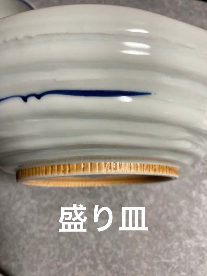 有田焼　時代絵　小鉢　（　取り皿　）（　銘々皿　）　盛り皿　染め付け　絵がわり