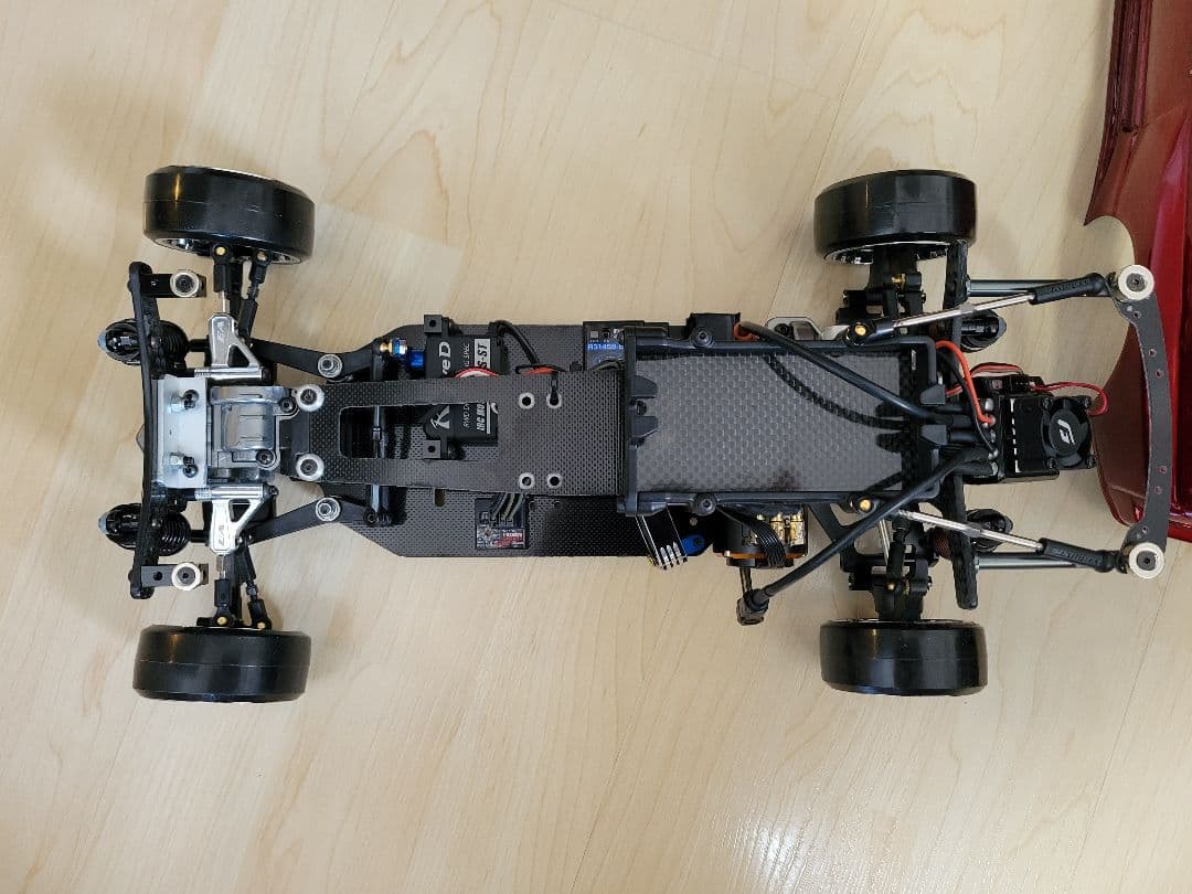 タミヤ　TA02 ドリフト仕様　魔改造　メカ付き　ドリラジ　RWD