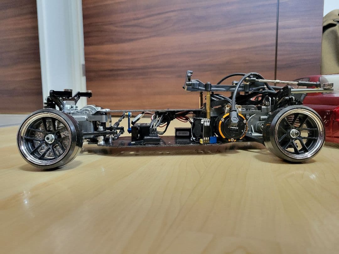 タミヤ　TA02 ドリフト仕様　魔改造　メカ付き　ドリラジ　RWD