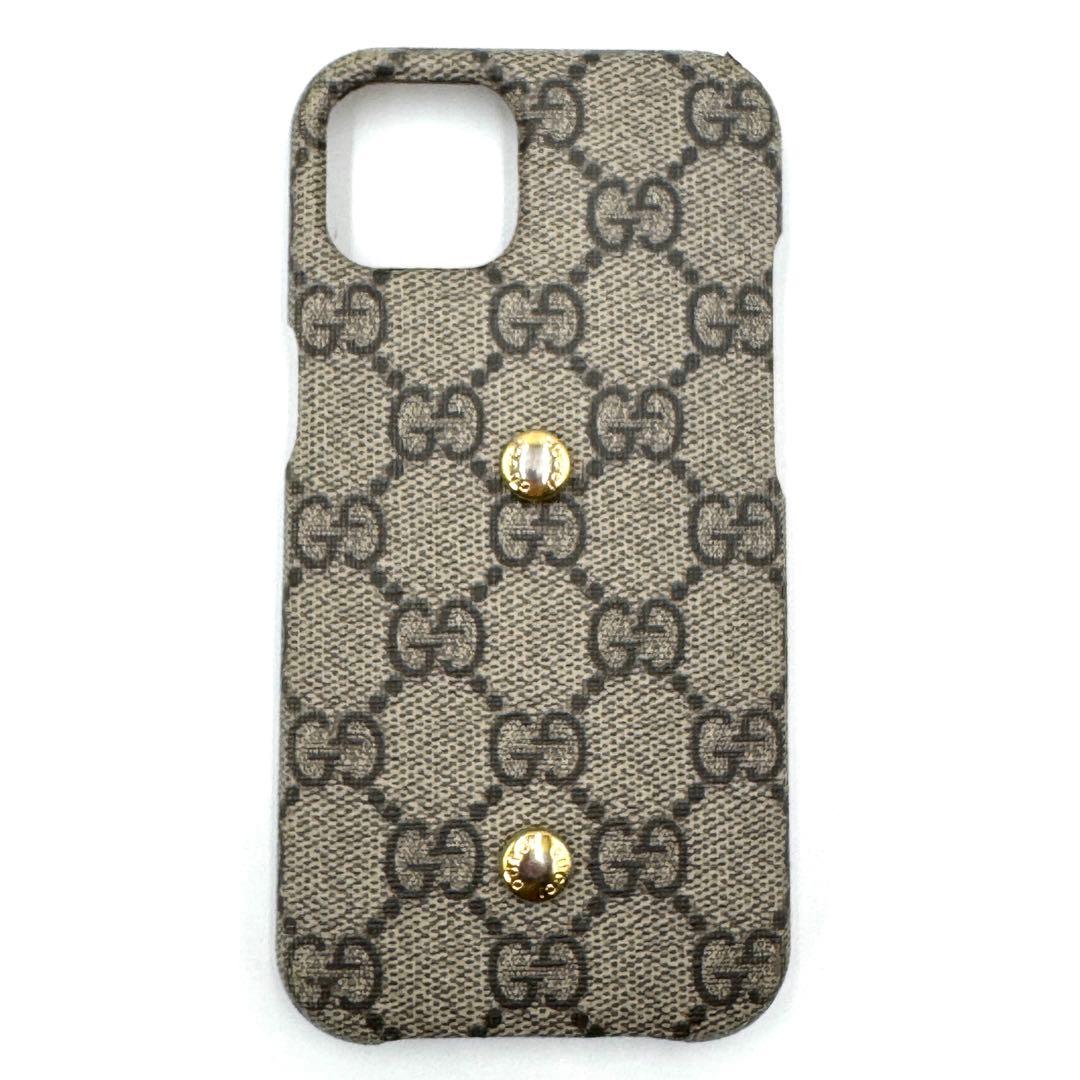 GUCCI iPhone13 スマホケース GGスプリーム PVC ベージュ