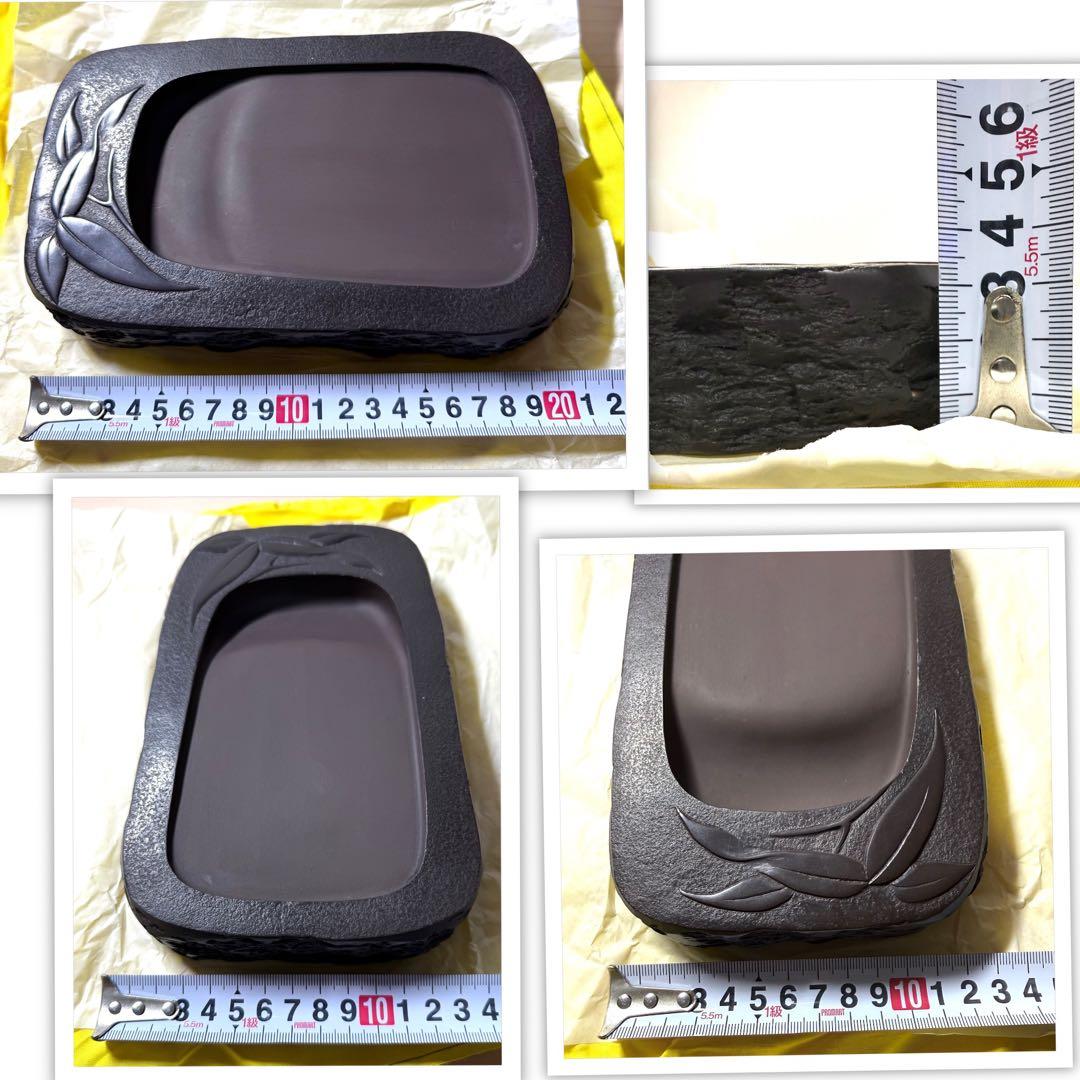 未使用 箱付き 赤間硯 赤間紫金石 昭竜山作 約3キロ