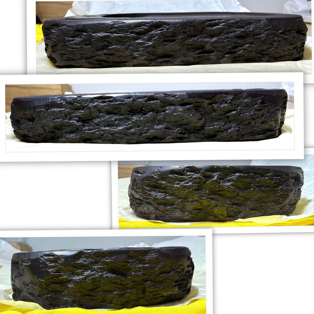 未使用 箱付き 赤間硯 赤間紫金石 昭竜山作 約3キロ