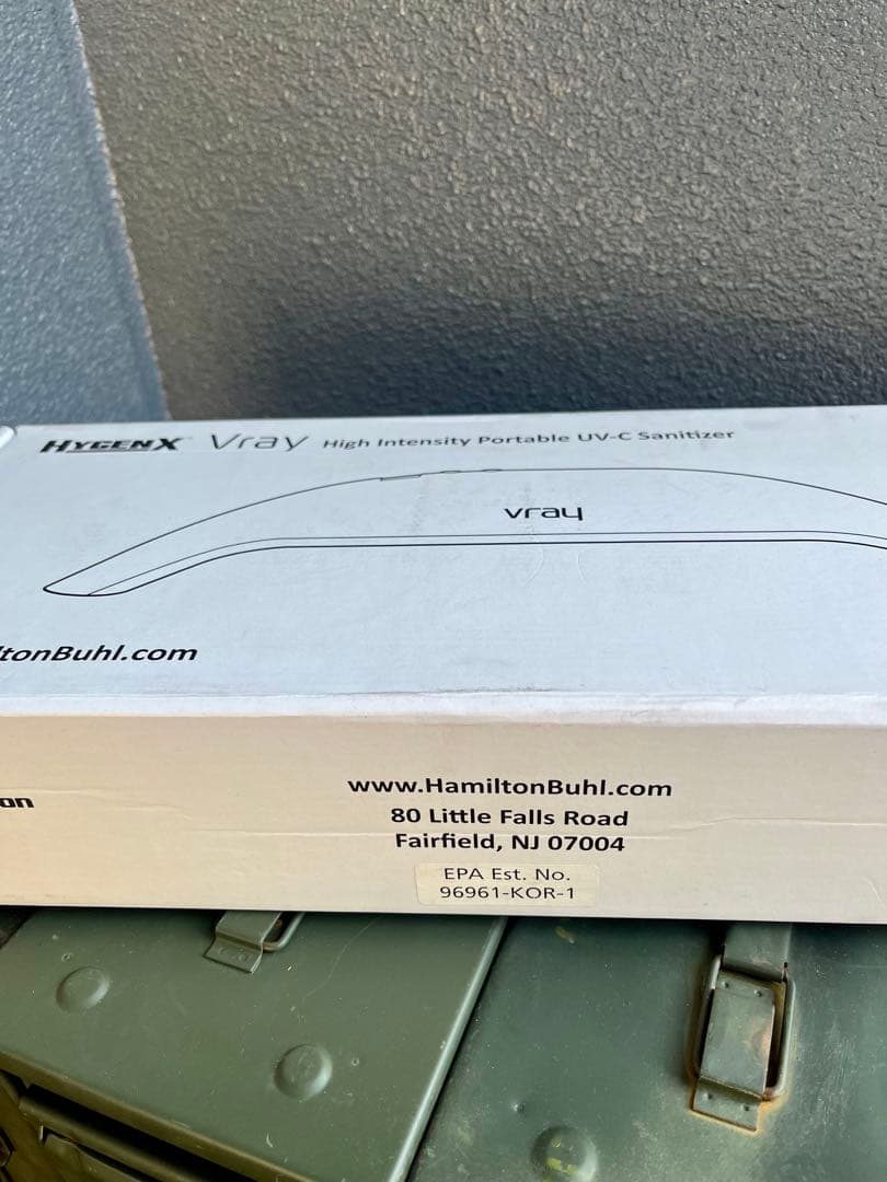 米軍放出未使用品99.9%除菌 HygenX Vray ポータブルUV-C除菌器