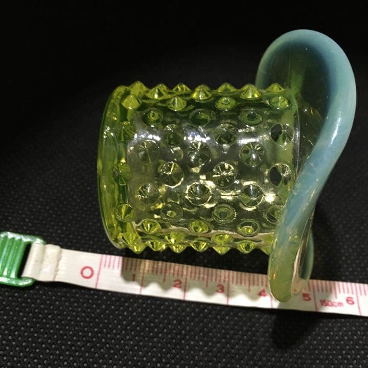 ホブネイルハット　フェントン　ウラン　ガラス　グラス　帽子　トパーズオパルセント