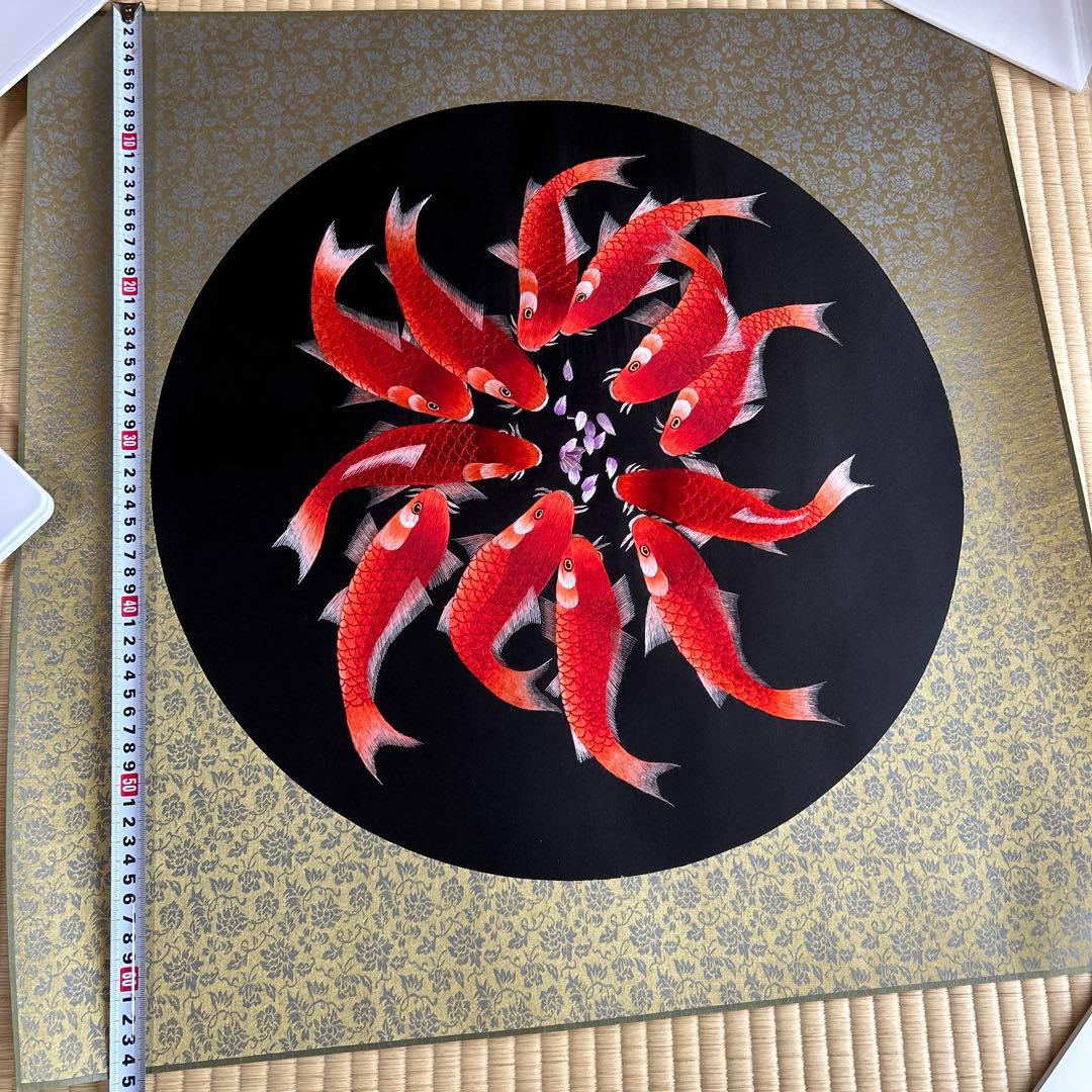 新品　蘇州嬌古蘇繡藝術品　刺繍 ハンドメイド 掛け軸