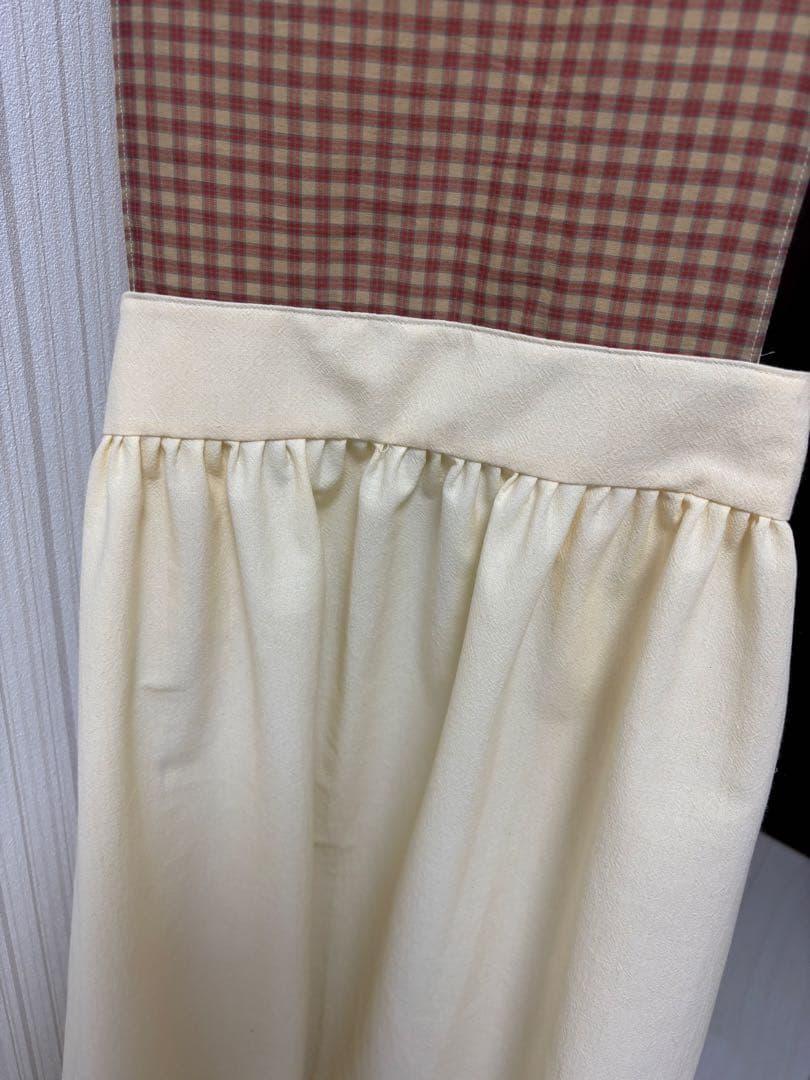 ハンドメイド　親子お揃いエプロン　大人フリーサイズ　子ども120〜130