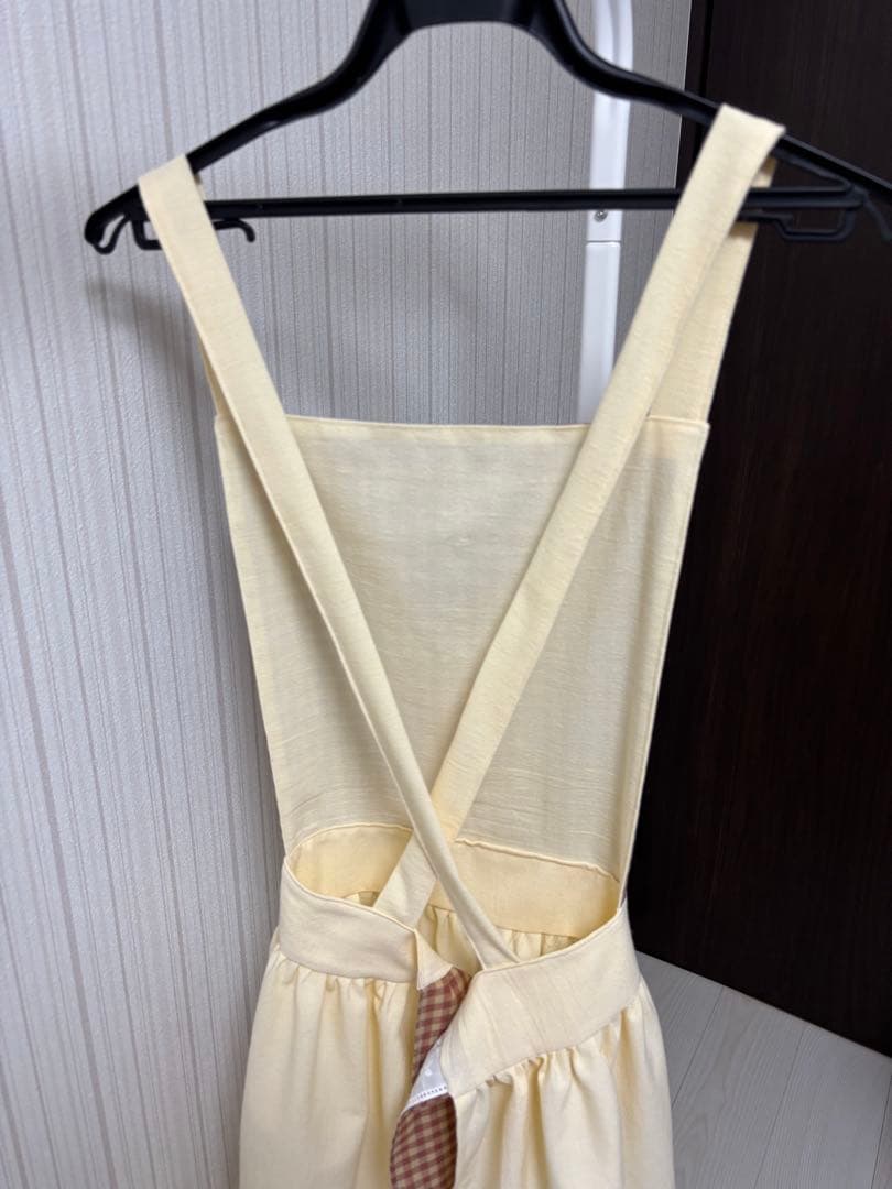 ハンドメイド　親子お揃いエプロン　大人フリーサイズ　子ども120〜130