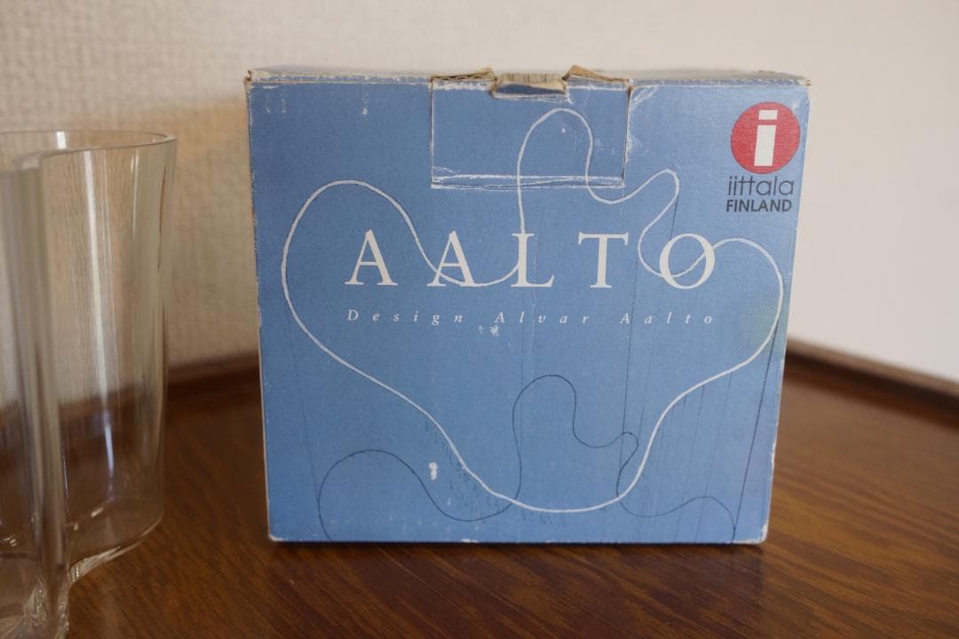 イッタラ 　アアルトベース Aalto　95mm　クリア　箱付き