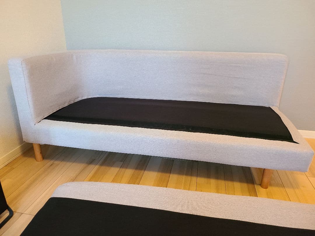 ベルメゾン ダイニングソファー ライトグレー