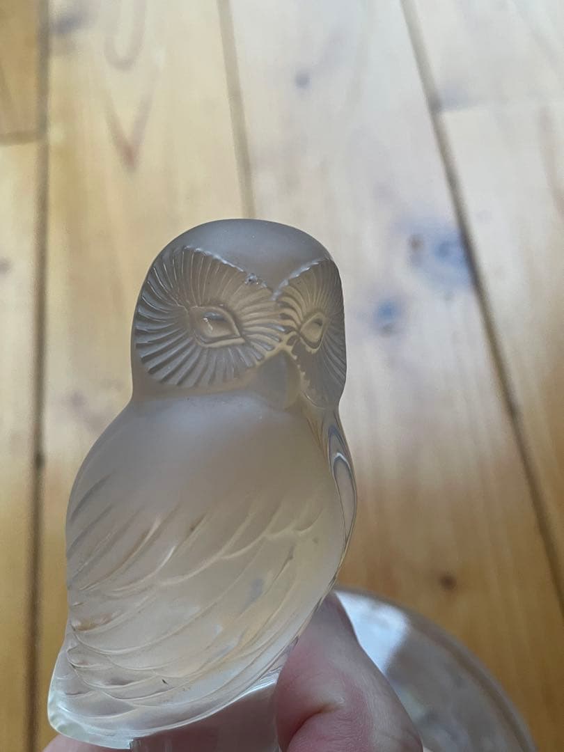 Lalique ラリック フクロウ ユロット デキャンタ 欠けあり