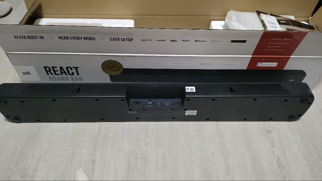 React Sound Bar Alexa機能搭載 ブラック　美品
