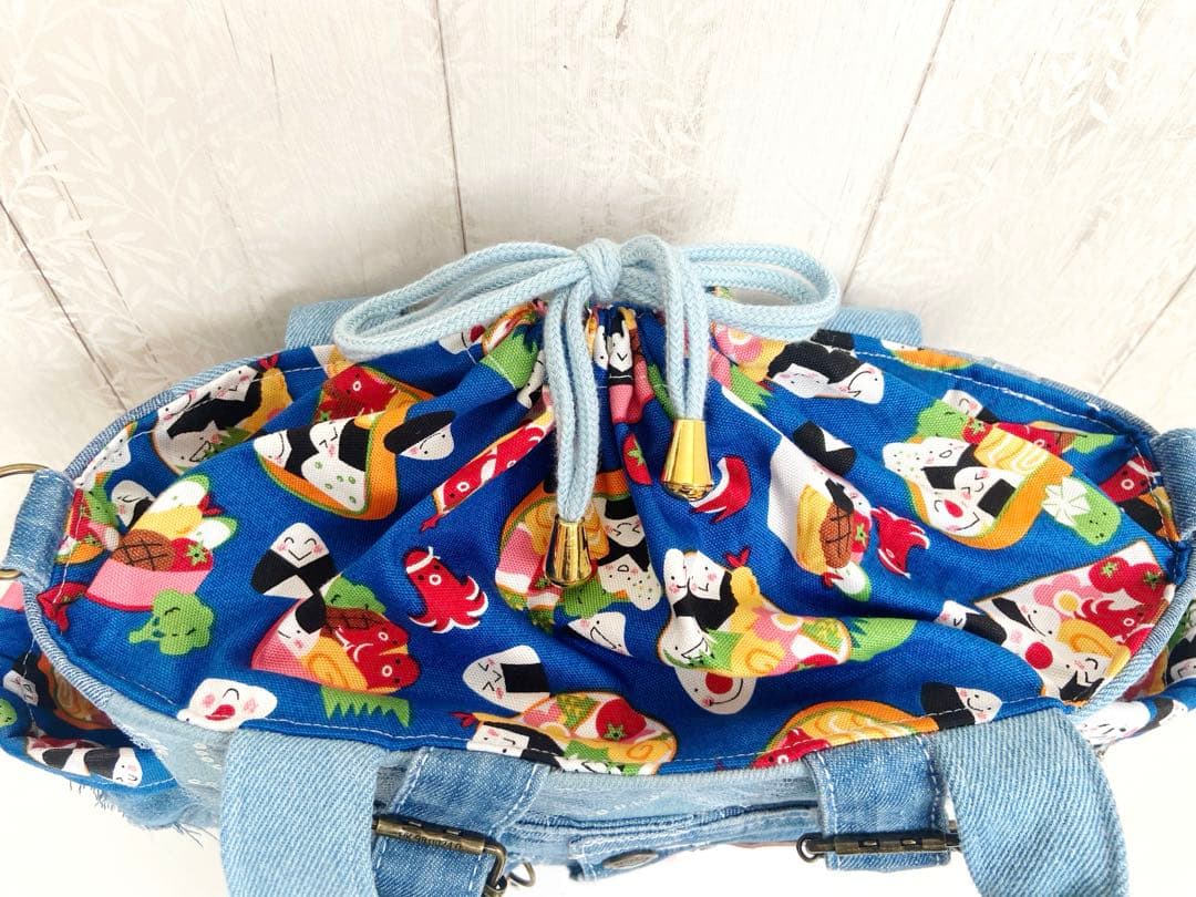 デニムリメイクバックS お弁当バック