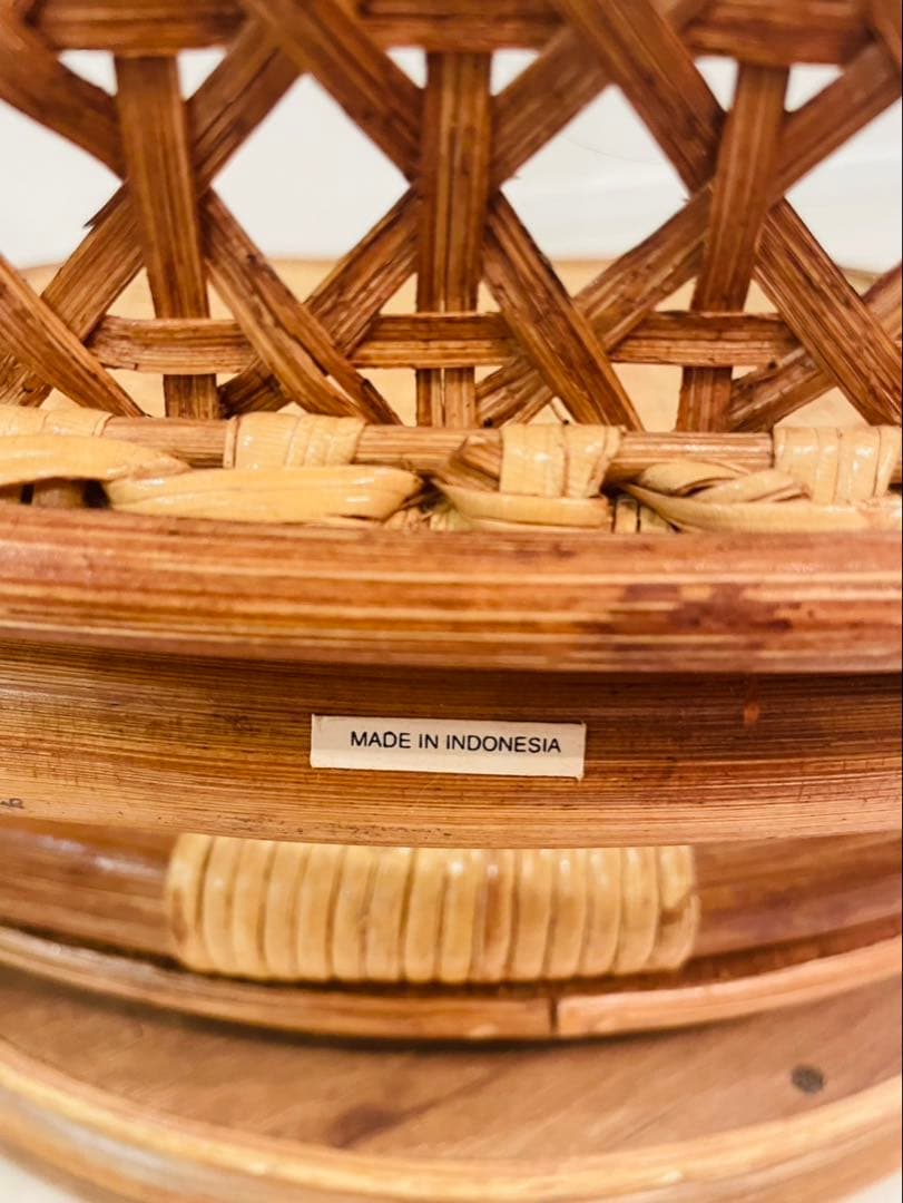 籐 ラタン　回転式 ロータイプ　座椅子